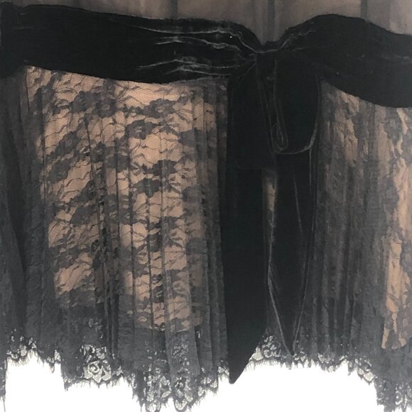 SPENSER JEREMY Vintage NWT Black Lace Velvet Lined Cocktail Party DRESS Size 12 - Picture 8 of 12